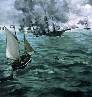 Edouard Manet The Battle of the Kearsarge and the Alabama oil painting image